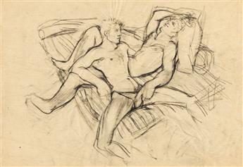 AVEL DE KNIGHT (1923-1995) Two Drawings.